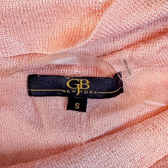 GB New York Peach Cowl Neck Long Sleeve Knit Top – Size S - Picture 7 of 9